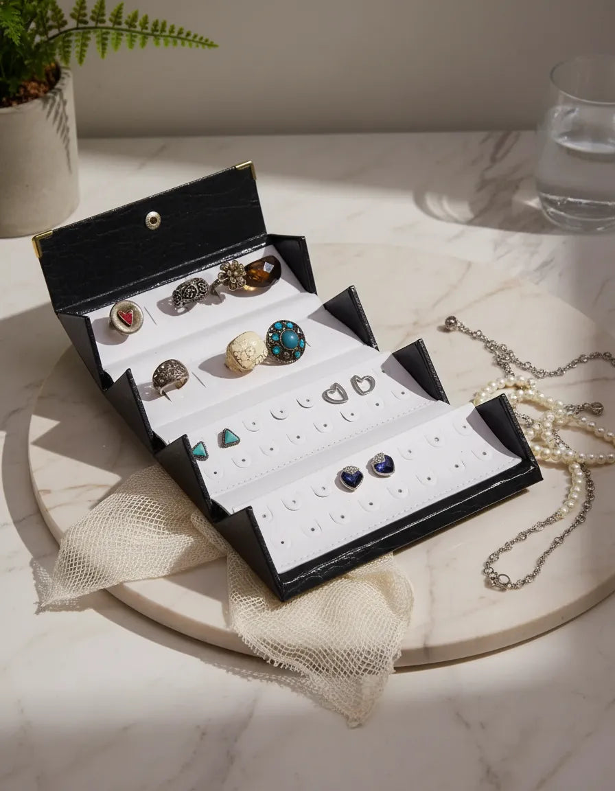 Joyero rectangular mediano - Diseño Italiano - Caja de joyas