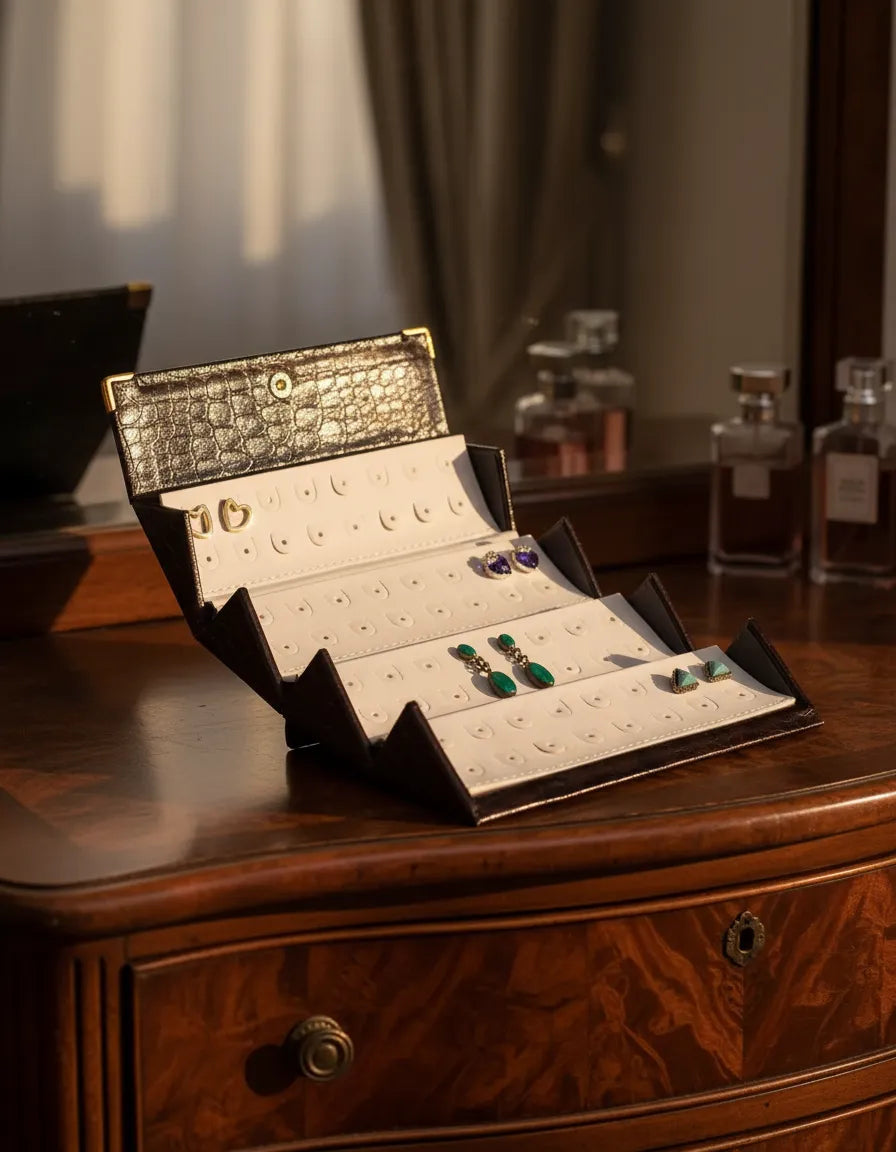 Joyero rectangular mediano - Diseño Italiano - Caja de joyas