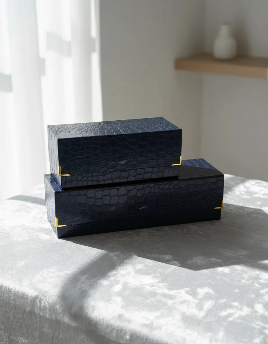 Joyero rectangular grande - Diseño Italiano - Caja de joyas